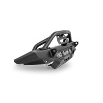 Pare chocs avant acier noir DV8 Offroad avec support treuil pour Jeep Wrangler JK / JL Gladiator JT