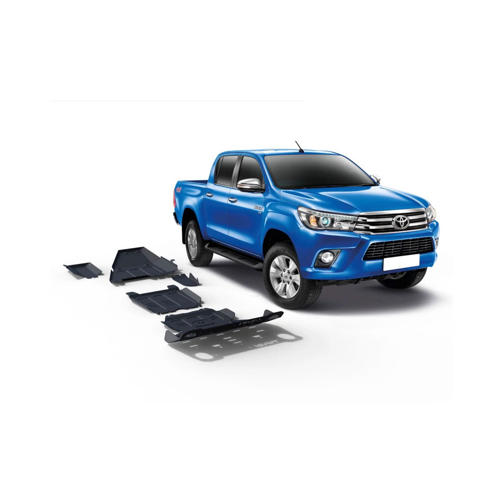Kit de Blindage protection Rival en Acier 3 mm pour Toyota Hilux 2016-