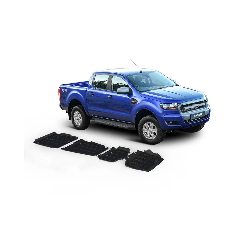 Kit de Blindage protection Rival en Acier 3 mm pour Ford Ranger 2012-2022