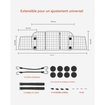 Grille de séparation Animaux 92,8-152,4 cm