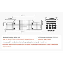 Grille de séparation Animaux 92,8-152,4 cm