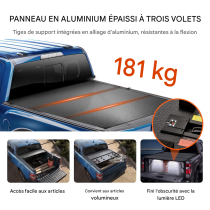 Couvre-benne pliable 3 volets Ford F-150 2015-2024