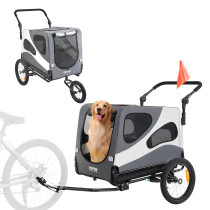 Remorque et Poussette de Vélo Chien et animaux Pliable