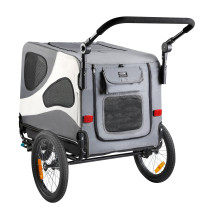 Remorque et Poussette de Vélo Chien et animaux Pliable