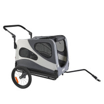 Remorque et Poussette de Vélo Chien et animaux Pliable