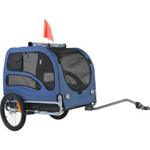 Remorque de Vélo Chien et animaux Pliable 45 Kg Bleu/Noir