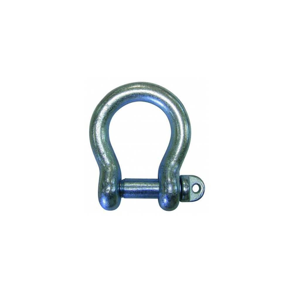 Manille lyre zinguée diam 16 mm 800 Kgs