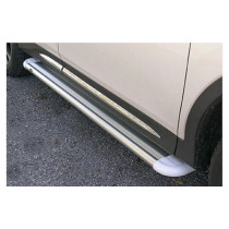 Marches Pieds Aluminium Blancs Toyota RAV4 2013-2015