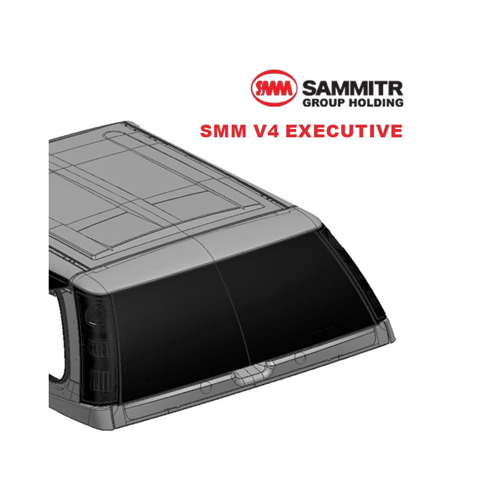 Hayon Peint couleur 1H2, 1CO, 3E9 avec mécanisme de verrouillage hard top Sammitr V4 pour Toyota Hilux Vigo