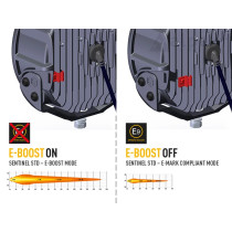 Lampe LED standard Lazer Lamps Sentinel 9", noire - spot et grand angle