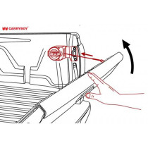Aide à la fermeture du hayon SlingUp Carryboy Mitsubishi L200 2015+
