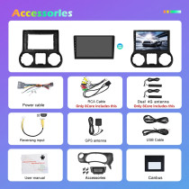 Carplay auto radio V8 AHD(8G+128G) avec Camera Jeep Wrangler Jk 2010-2014