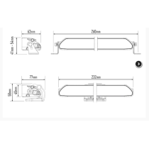 Lampe Lazer Linear-6 LED standard - Grand angle