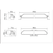 Lampe Lazer Linear-12 LED standard - Grand angle