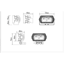 Lampe LED Lazer ST2 Evolution - Grand angle