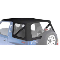 Capotage Bâche Remplacement Noire Bestop Fixation avec crochets Suzuki Vitara 1988-2004