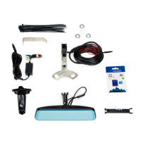 Caméra de recul avec rétroviseur BrandMotion FVMR-8886 pour Jeep Wrangler TJ/JK/JL