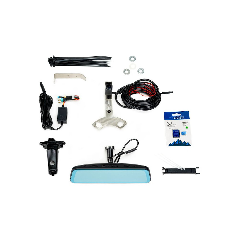 Caméra de recul avec rétroviseur BrandMotion FVMR-8886 pour Jeep Wrangler TJ/JK/JL