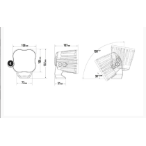Lampe de travail à LED robuste Lazer Lamps Utility-80