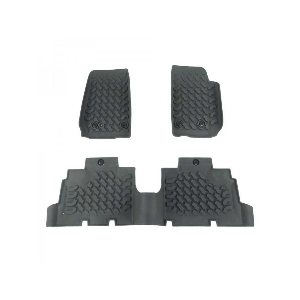 Kit de tapis de sol Mat avant et arrière Jeep Wrangler JK 07-18