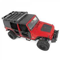 Portes avant et arrière en tube d'acier Rough Country Jeep Wrangler JK 4 Portes 07-18