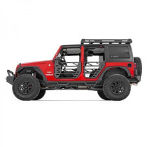 Portes avant et arrière en tube d'acier Rough Country Jeep Wrangler JK 4 Portes 07-18