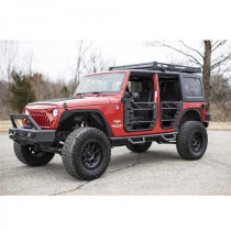 Portes avant et arrière en tube d'acier Rough Country Jeep Wrangler JK 4 Portes 07-18