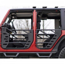 Portes avant et arrière en tube d'acier Rough Country Jeep Wrangler JK 4 Portes 07-18