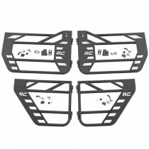 Portes avant et arrière en tube d'acier Rough Country Jeep Wrangler JK 4 Portes 07-18