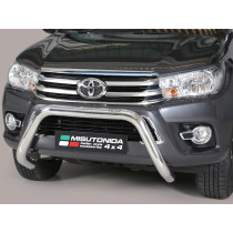 Pare Buffle Homologué Medium Bar 76mm Misutonida EU - Toyota Hilux 2016-2020 D/Cab