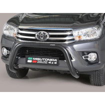 Barre avant noire Misutonida EU, 76mm Toyota Hilux 2016-2020 D/Cab