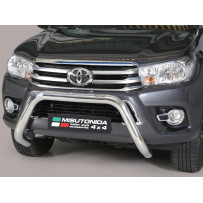 Pare Buffle Homologué Barre avant Misutonida EU, 76mm Toyota Hilux 2020- D/Cab