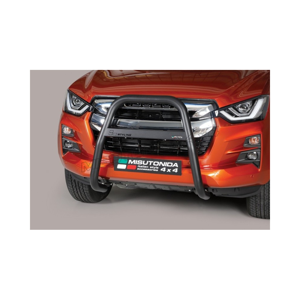 Pare Buffle Homologué Medium Bar Noir 76mm Misutonida EU - Isuzu D-MAX 2020- D/Cab