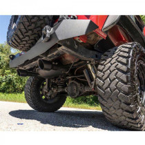 Echappement haute performance à double sortie noir Rough Country Jeep Wrangler JK