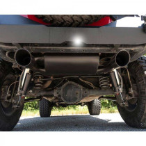 Echappement haute performance à double sortie noir Rough Country Jeep Wrangler JK