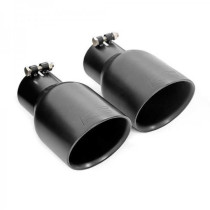 Echappement haute performance à double sortie noir Rough Country Jeep Wrangler JK