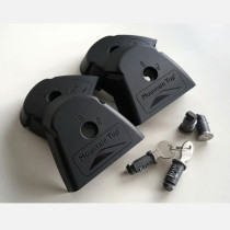 Pièce de rechange pour porte-bagages Mountain Top - avec clé pour profil latéral plat (4 pièces)
