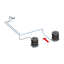 Compensateur de charge pneumatique arrière pour Toyota Hilux (05/2015 - )