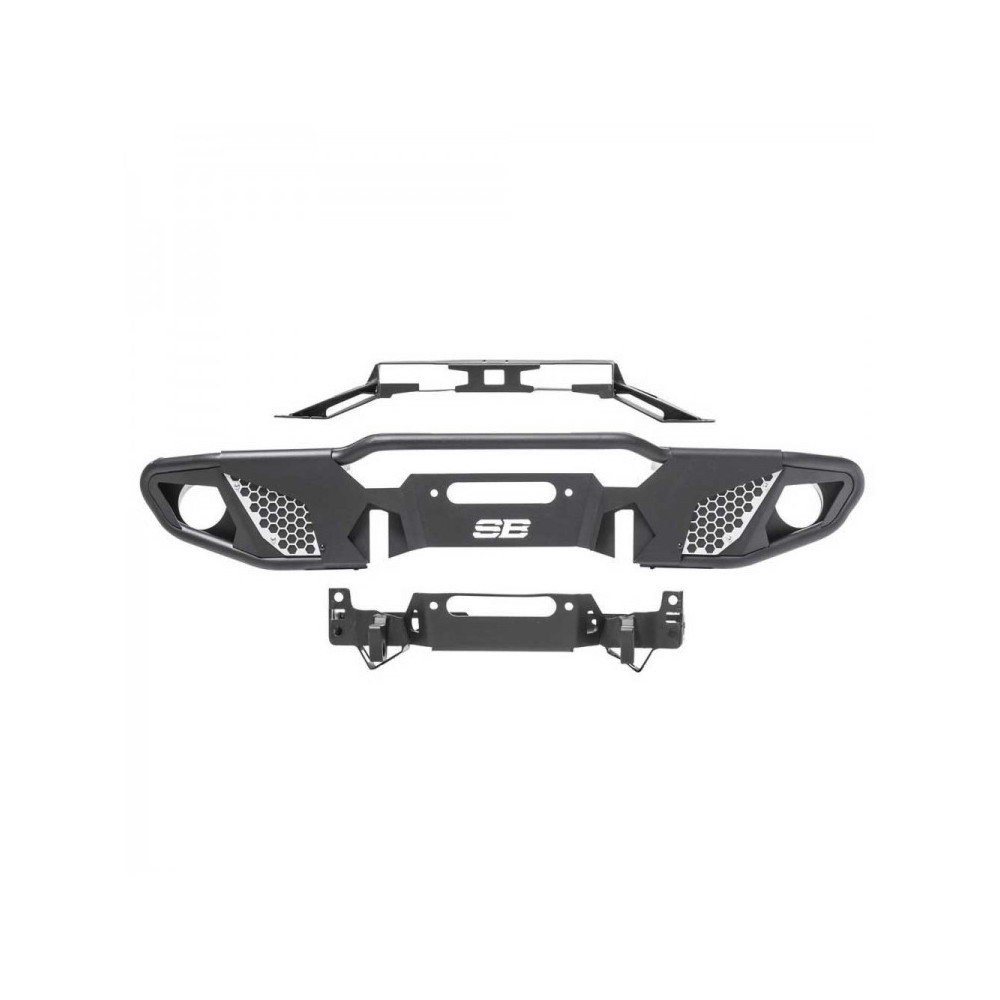 Pare-chocs avant en acier Smittybilt Apollo Jeep Wrangler JK JL Gladiator JT