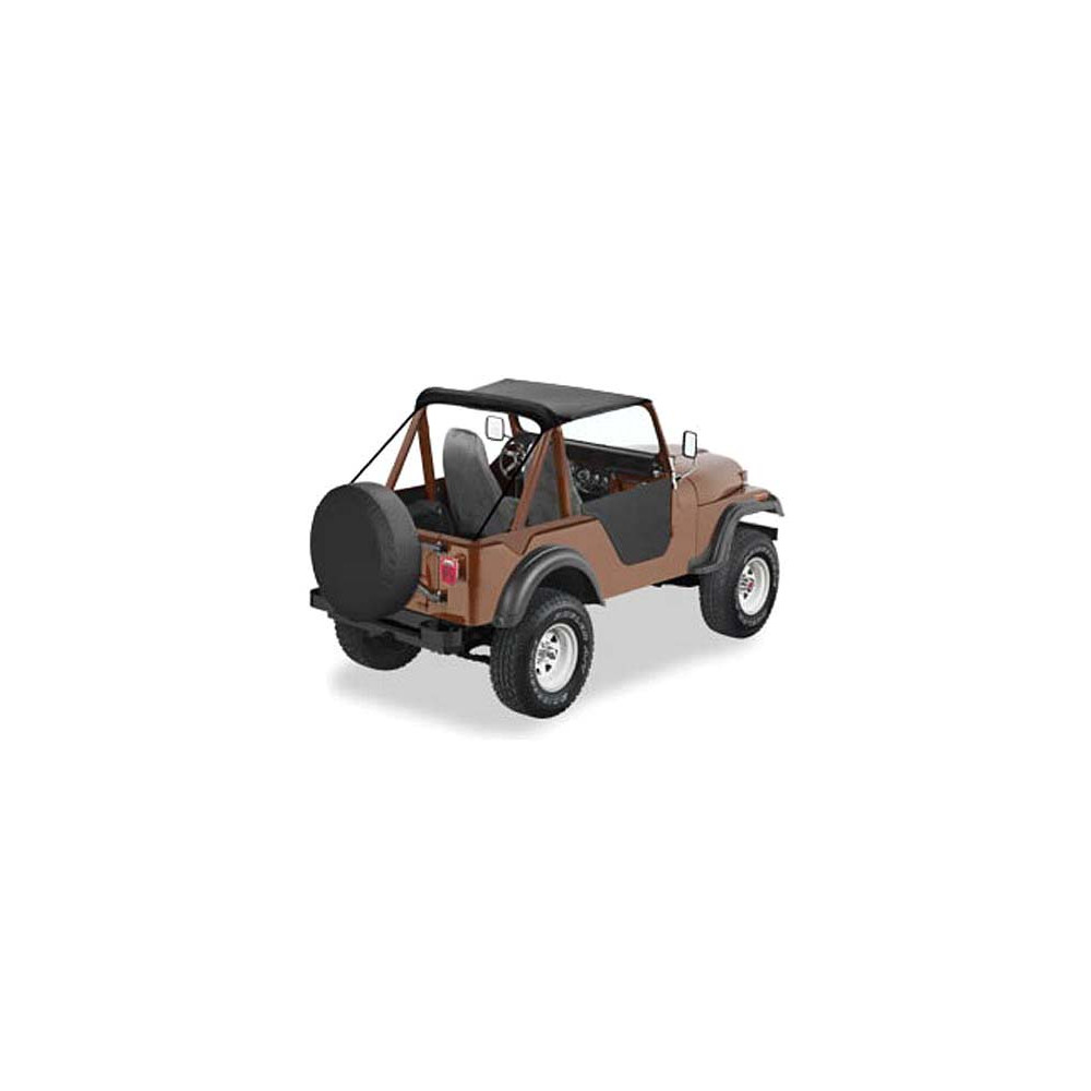 Bikini Bestop. Black Crush. Jeep CJ5