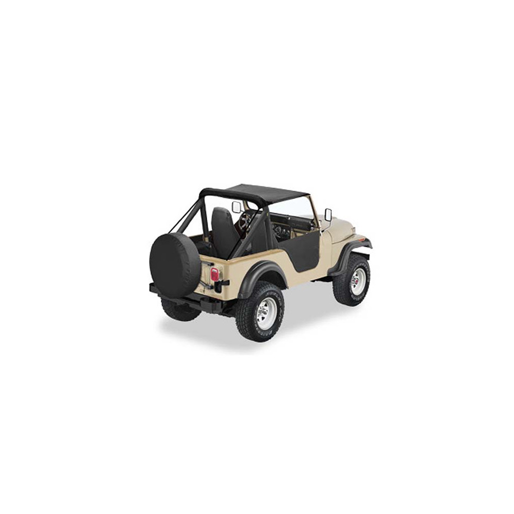 Bikini Bestop. Black Crush. Jeep CJ5