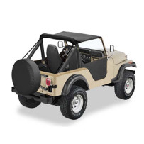 Bikini Bestop. Black Crush. Jeep CJ5